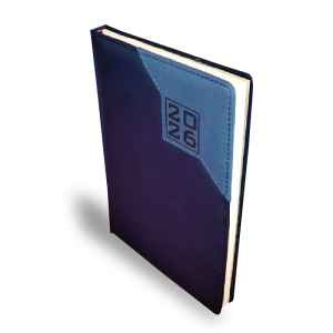 Agenda Ejecutiva 2026 - Azul, detalle esquina