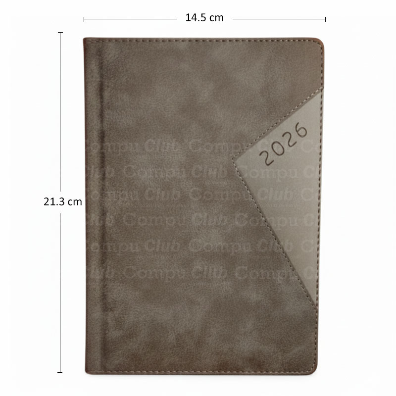 Agenda Ejecutiva 2026 Gris, detalle escaleno - Imagen 7