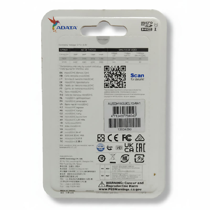 Tarjeta de Memoria Micro SD 16 GB con adaptador - ADATA - Imagen 2