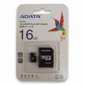 Tarjeta de Memoria Micro SD 16 GB con adaptador - ADATA